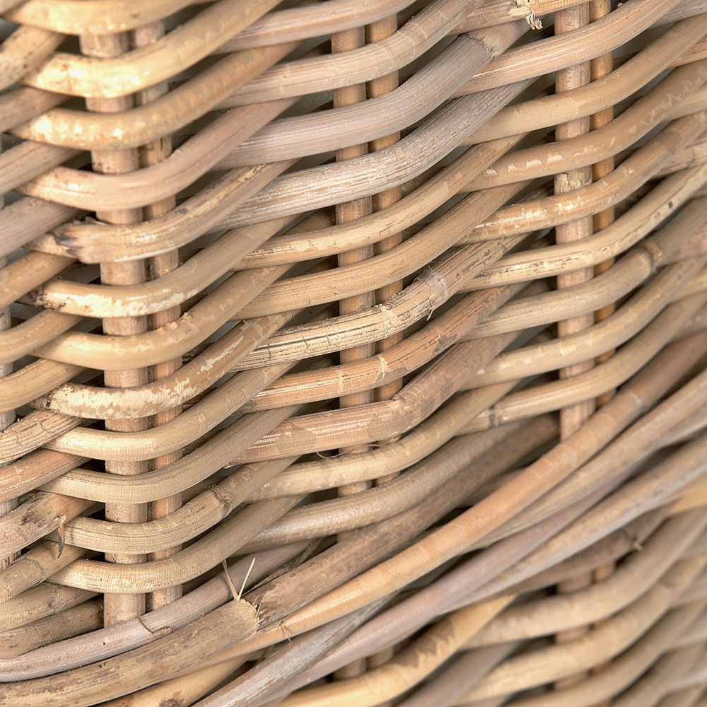 Set of 2 Grey Kubu Rectangular Linen Baskets